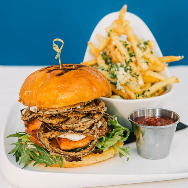 Salmon Burger.