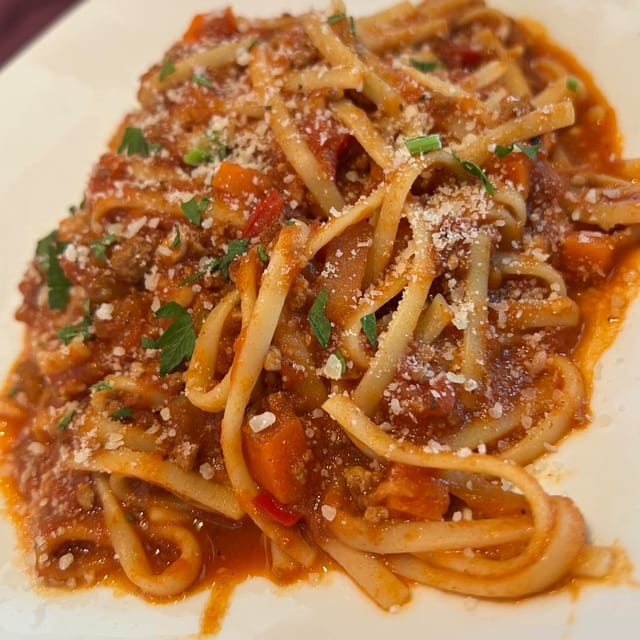 Tagliatelle Bolognese.